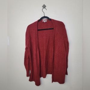Madewell Women's Red Cardigan Sweater